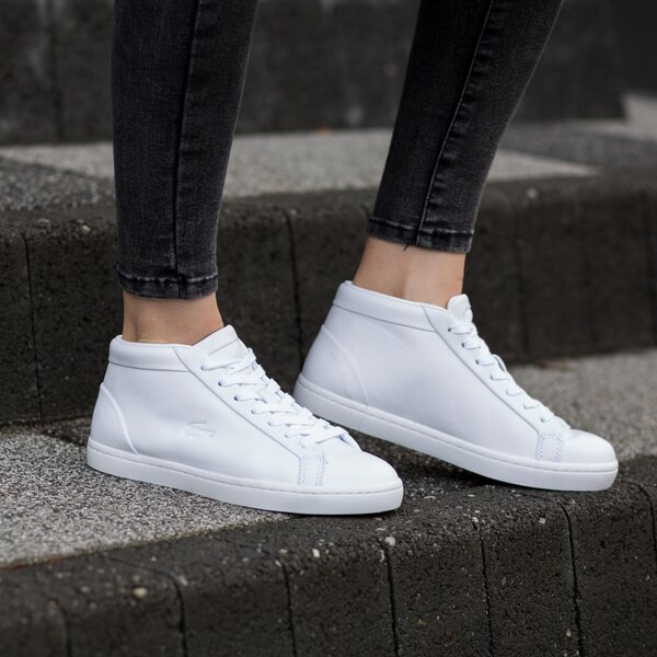 Damskie buty za kostkę LACOSTE STRAIGHTSET CHUKKA 316 1 732caw0113001 kolor biały