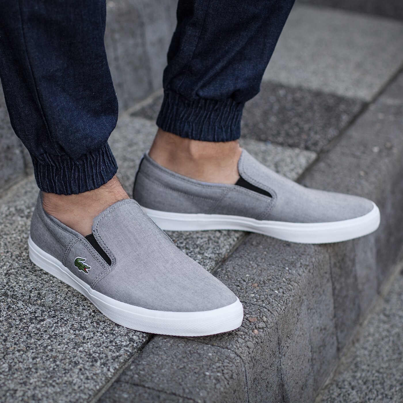 Męskie trampki LACOSTE GAZON SPORT 216 1 731spm0048024 kolor szary