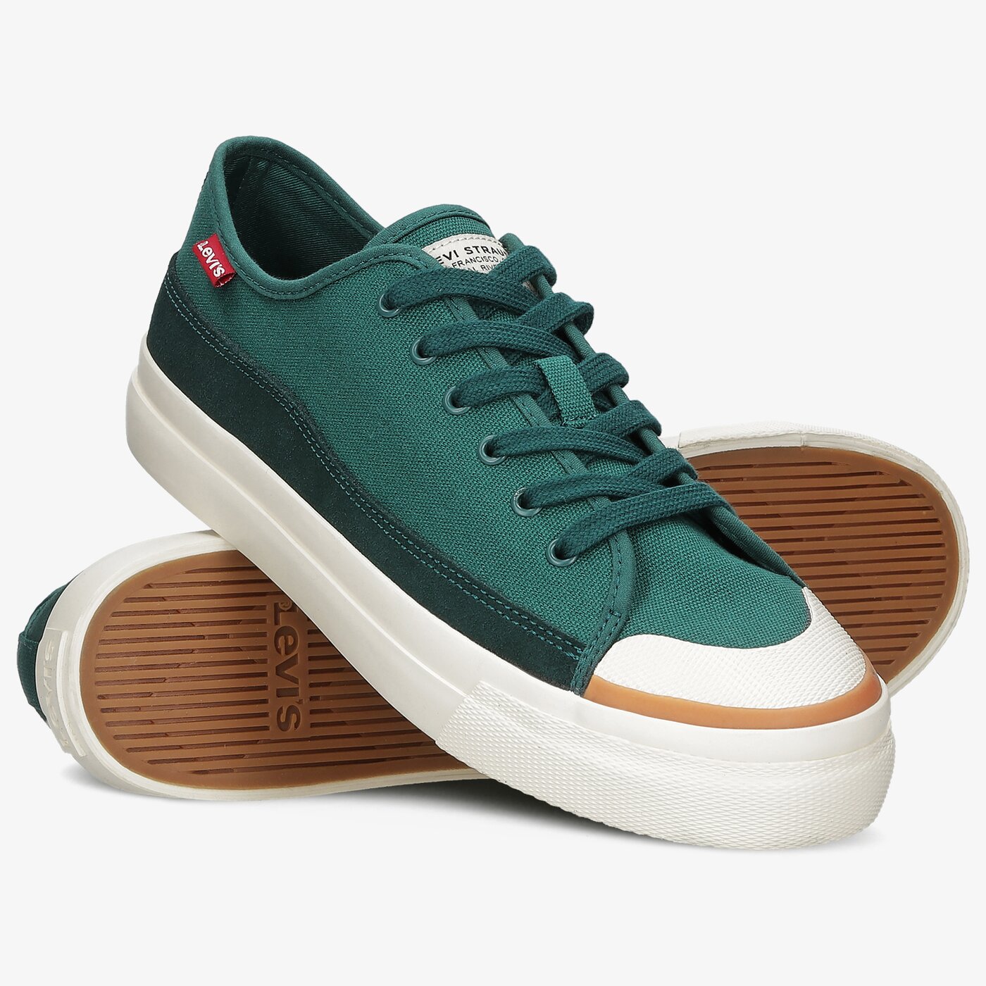Męskie trampki LEVI'S SQUARE LOW 233006 eu 636-33 kolor zielony