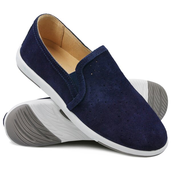 Damskie espadryle EMU PEMBERTON SUEDE OCEAN BLUE w11771oceanblue kolor granatowy