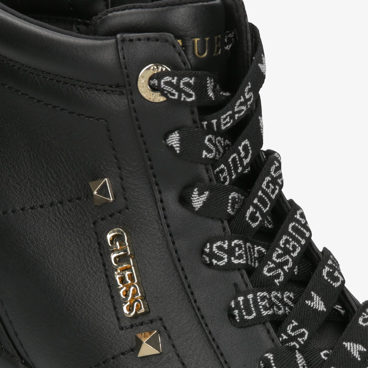 Damskie trampki GUESS PORTLY fl5porlea12black kolor czarny