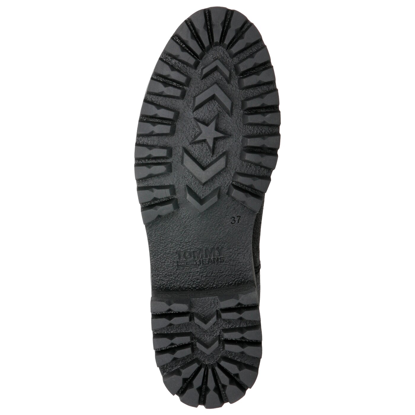 Damskie botki / sztyblety TOMMY HILFIGER METALLIC CLEATED CHELSEA BOOT en0en00341990 kolor czarny