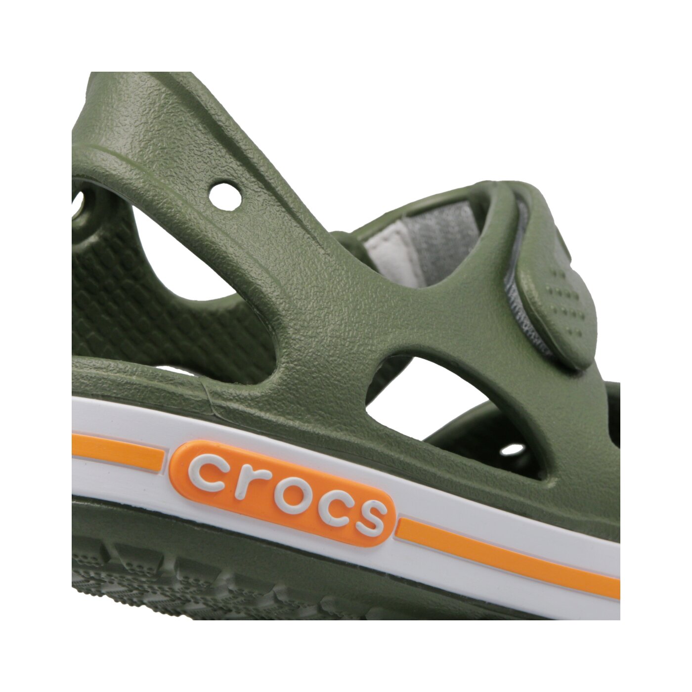 Dziecięce sandały / klapki CROCS CROCBAND II SANDAL PS 14854309i kolor khaki