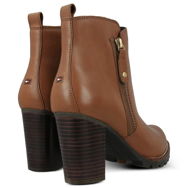 Damskie botki / sztyblety TOMMY HILFIGER ISABELLA 16A fw0fw01845906 kolor brązowy
