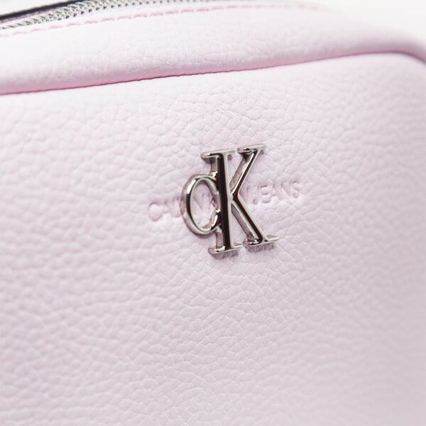 Damska torebka CALVIN KLEIN TOREBKA DOUBLE ZIP CROSSBODY k60k607479tn9 kolor różowy