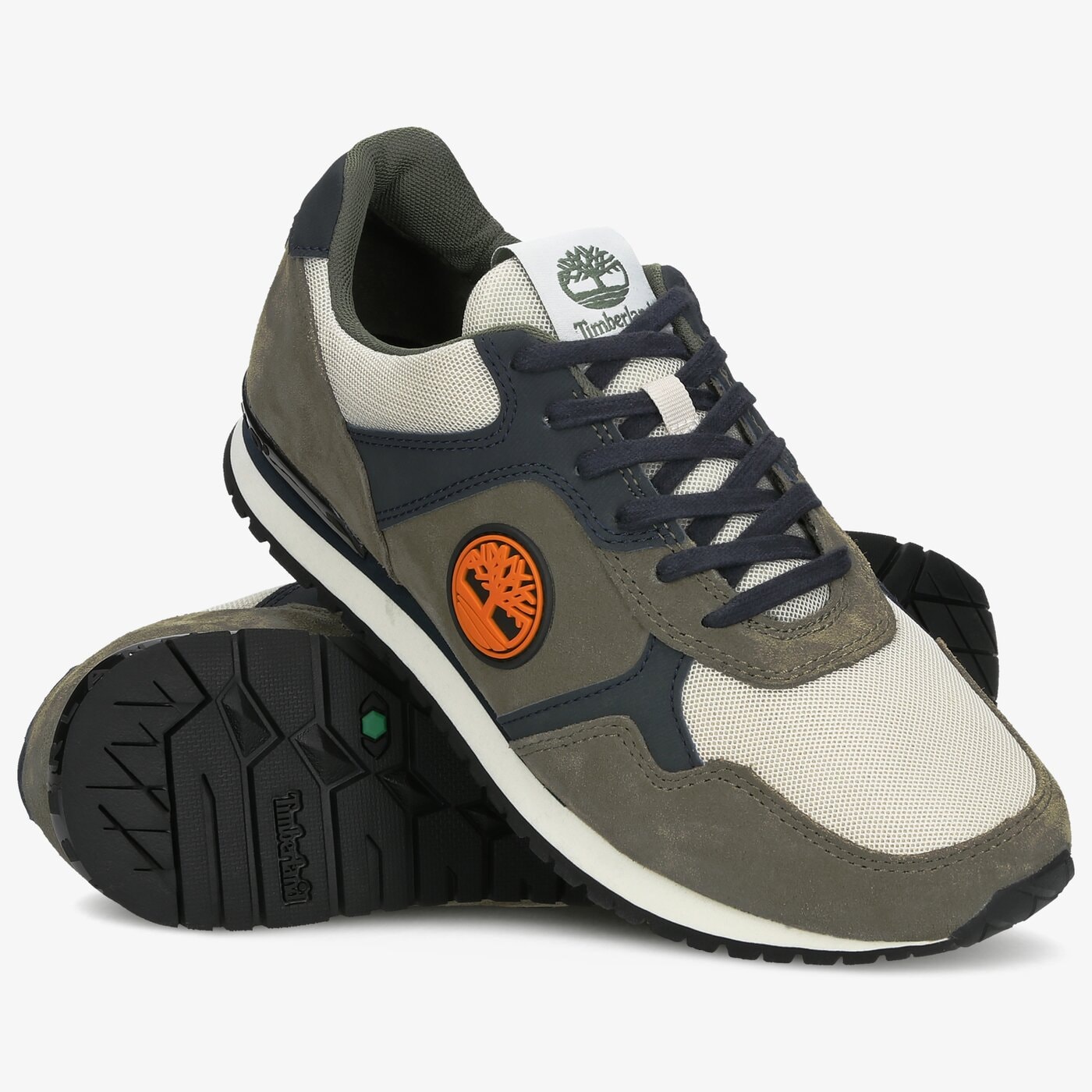 Męskie sneakersy (buty) TIMBERLAND RETRO RUNNER OXFORD tb0a1gkm9911 kolor khaki