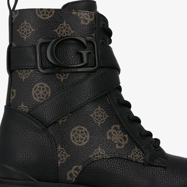 Damskie botki / sztyblety GUESS ORANA fl8onafal10brocr kolor czarny