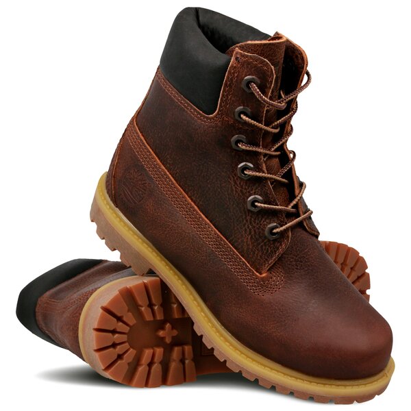 Damskie trapery TIMBERLAND PREMIUM 6 INCH BOOT - W  a1tlm kolor brązowy