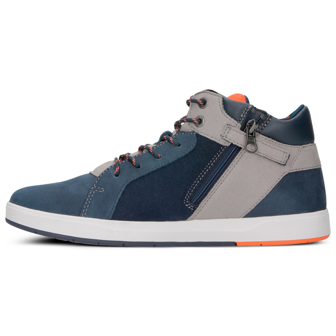 Dziecięce sneakersy (buty) TIMBERLAND DAVIS SQUARE LTHRCHKZIP a1uq7 kolor granatowy