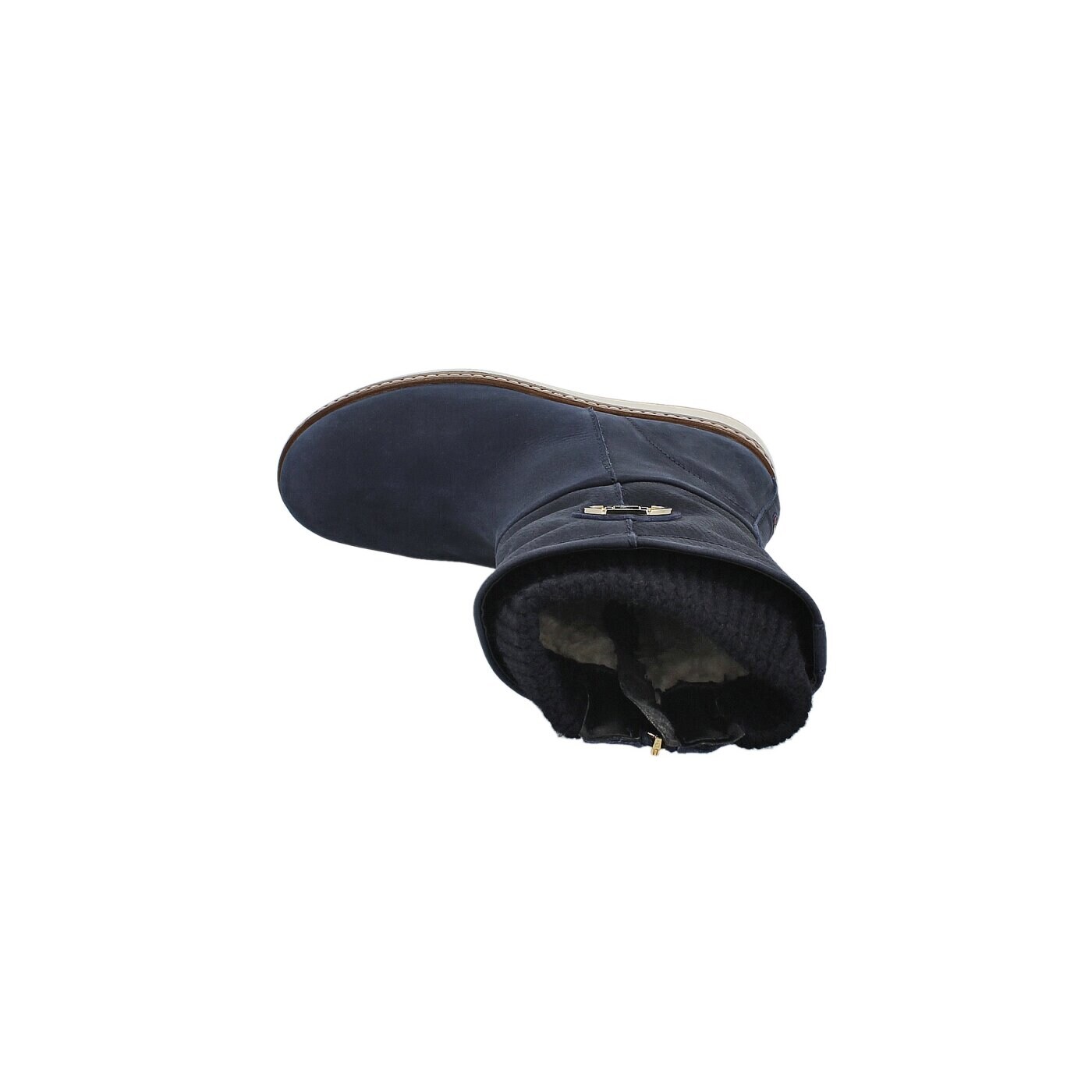 Damskie kozaki TOMMY HILFIGER WOOLI 4NW  fw56817670403 kolor granatowy