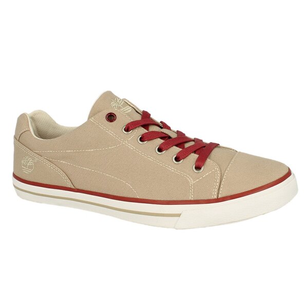 Męskie trampki TIMBERLAND CANVAS CAP TOE OXFORD  5305a kolor beżowy