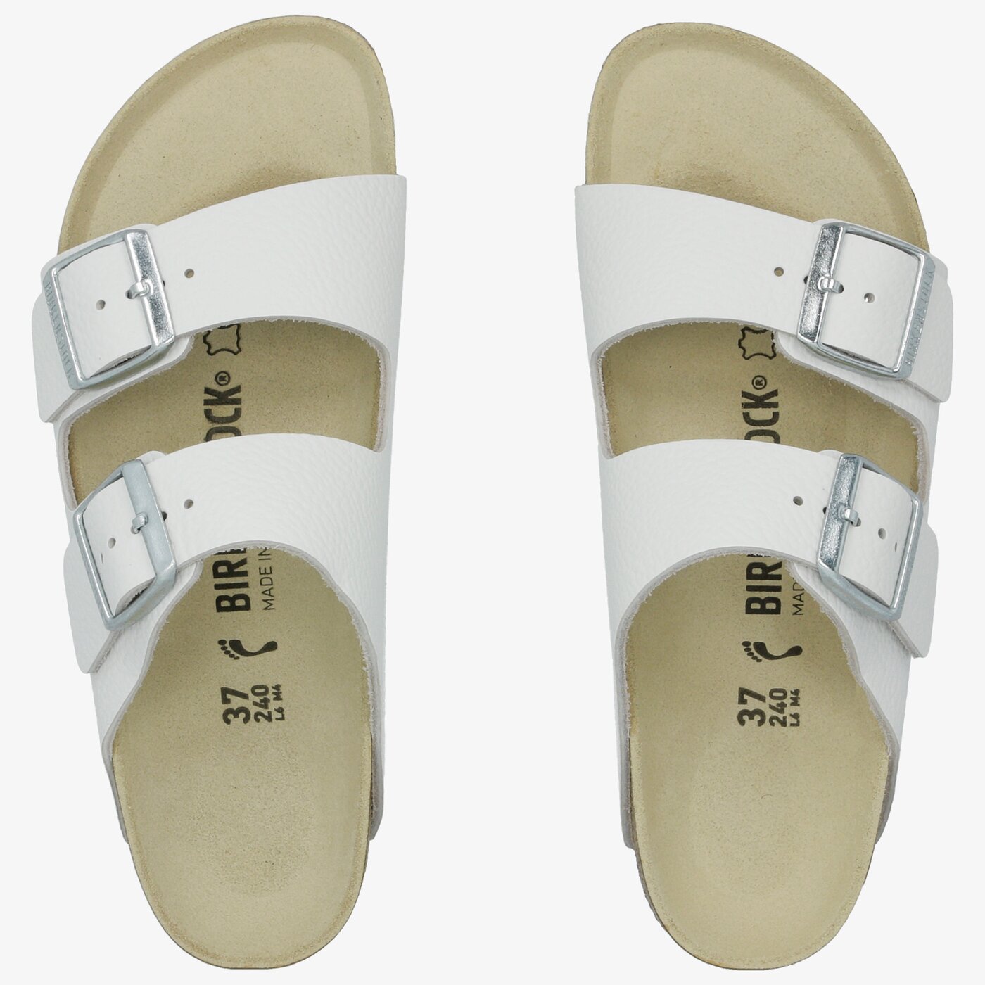 Damskie klapki BIRKENSTOCK ARIZONA  51133 kolor biały