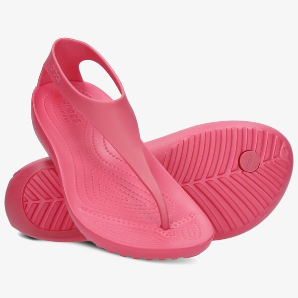 Damskie klapki CROCS SERENA FLIP 205468611 kolor różowy