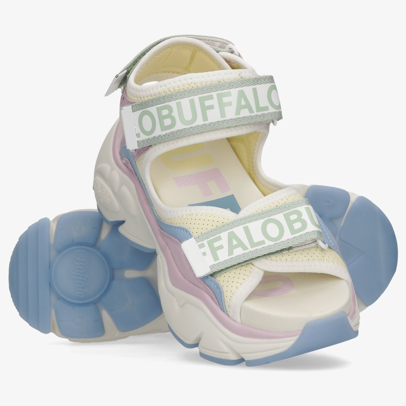 Damskie sandały BUFFALO BINARY 0 1602067 kolor multicolor