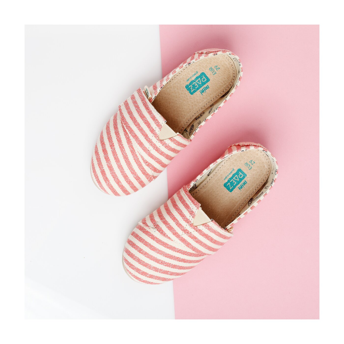 Dziecięce półbuty PAEZ ORIGINAL GUM CORAL LUREX 1930501k9802-520 kolor czerwony