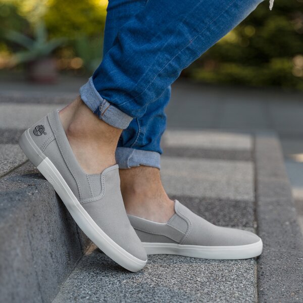 Męskie trampki TIMBERLAND NEWPORT BAY CANVAS PLAIN a1axx kolor szary