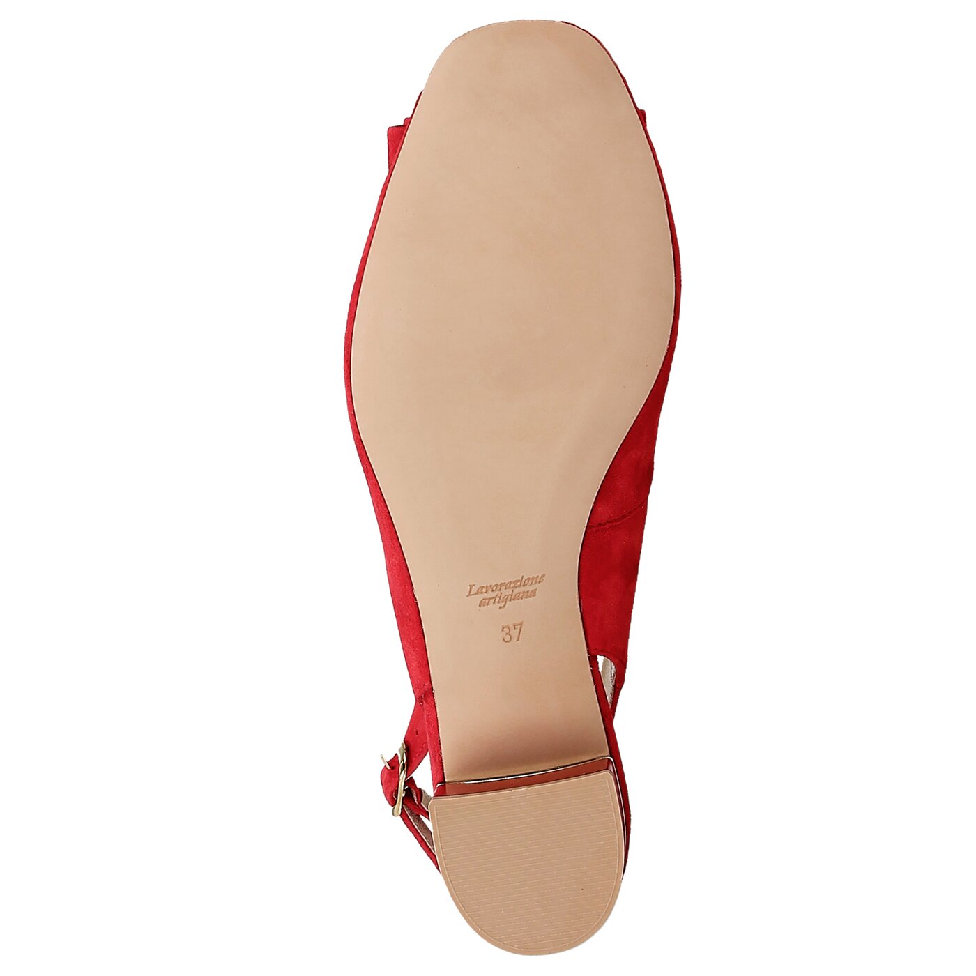 Damskie sandały SYMBIOSIS AURORA SANDAŁY ZAMSZ CZERWONE 928134 kolor czerwony