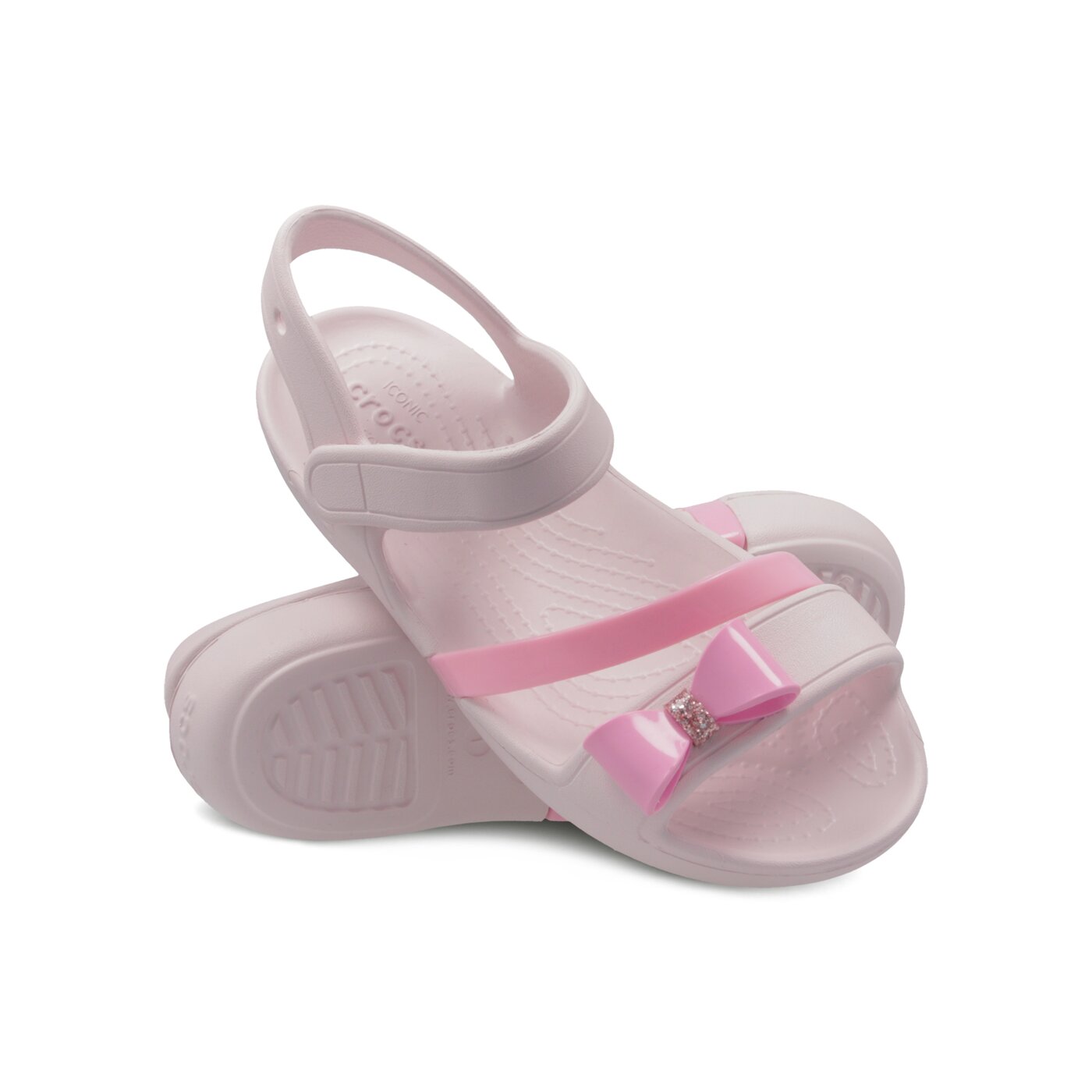 Dziecięce sandały / klapki CROCS LINA CHARM SANDAL K 2055306pik kolor różowy