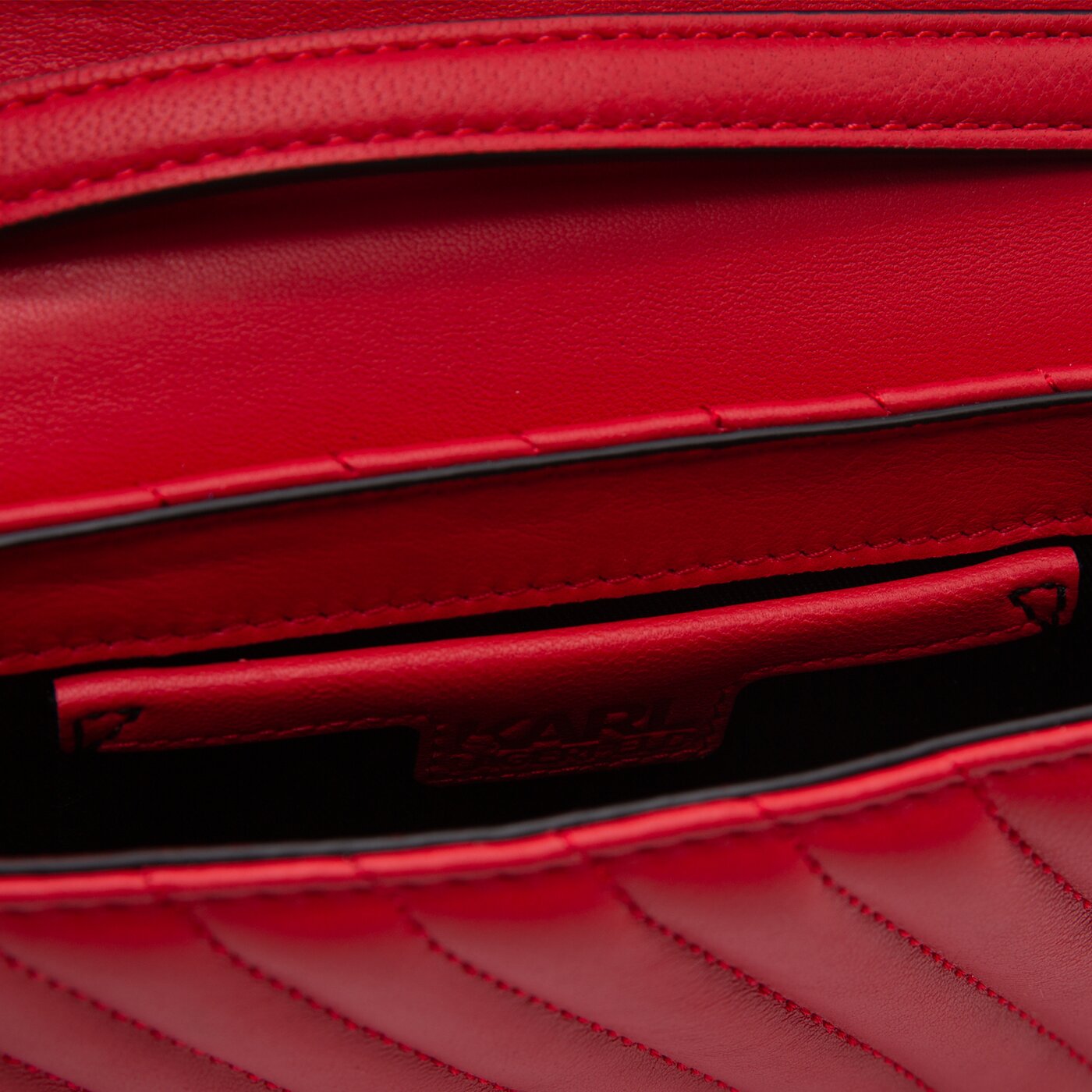 Damska torebka KARL LAGERFELD TOREBKA SIGNATURE QUILTED 201w3109502 kolor czerwony