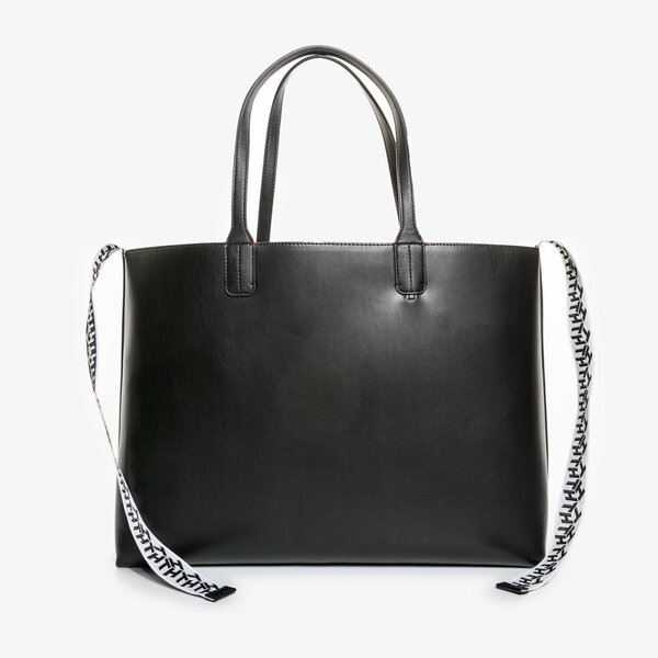 Damska torebka TOMMY HILFIGER TOREBKA ICONIC TOTE aw0aw07948bds kolor czarny