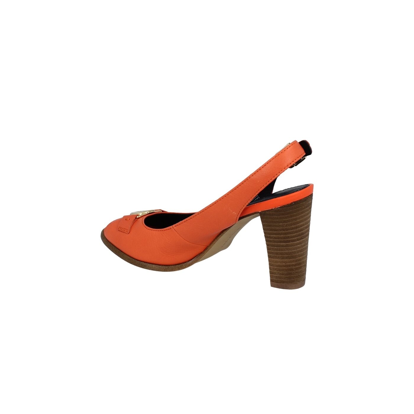 Damskie sandały TOMMY HILFIGER JOAN 1  fw56815492646 kolor pomarańczowy