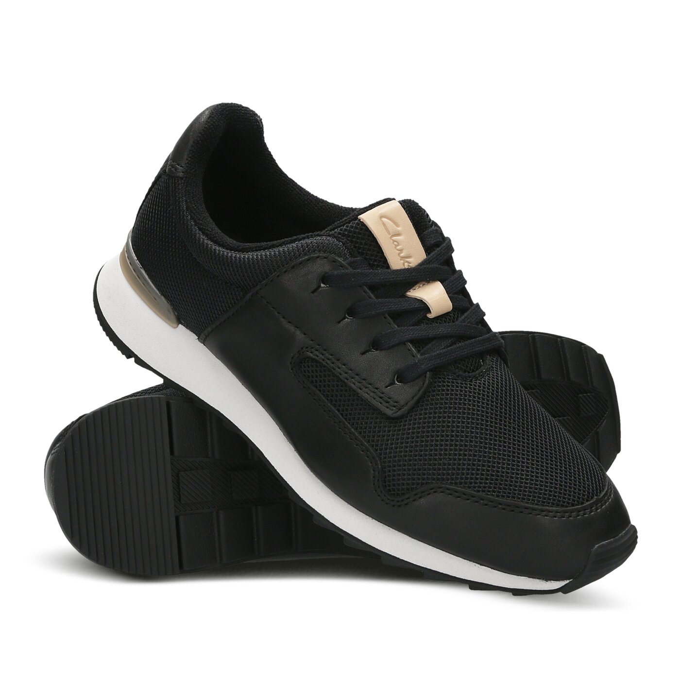 Damskie sandały CLARKS FLOURA MIX 26123600 kolor czarny