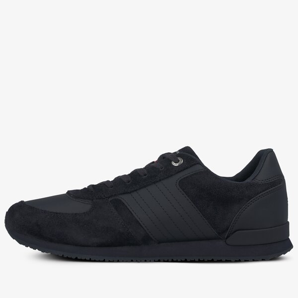 Męskie sneakersy (buty) TOMMY HILFIGER MAXWELL 26B ICONIC SUEDE RUNNER fm0fm03001dw5 kolor granatowy