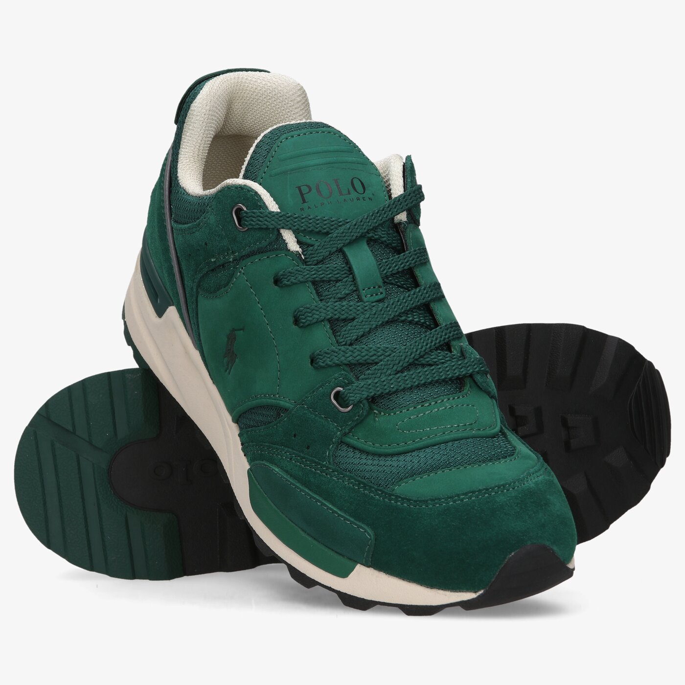 Męskie trampki POLO RL TRACKSTR 200 SNEAKERS LOW TOP LACE  809845146011 kolor khaki