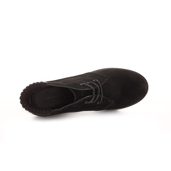 Damskie buty za kostkę LACOSTE LEREN 724srw3340024 kolor czarny