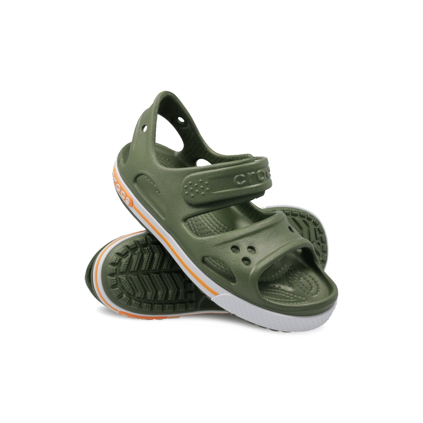 Dziecięce sandały / klapki CROCS CROCBAND II SANDAL PS 14854309i kolor khaki