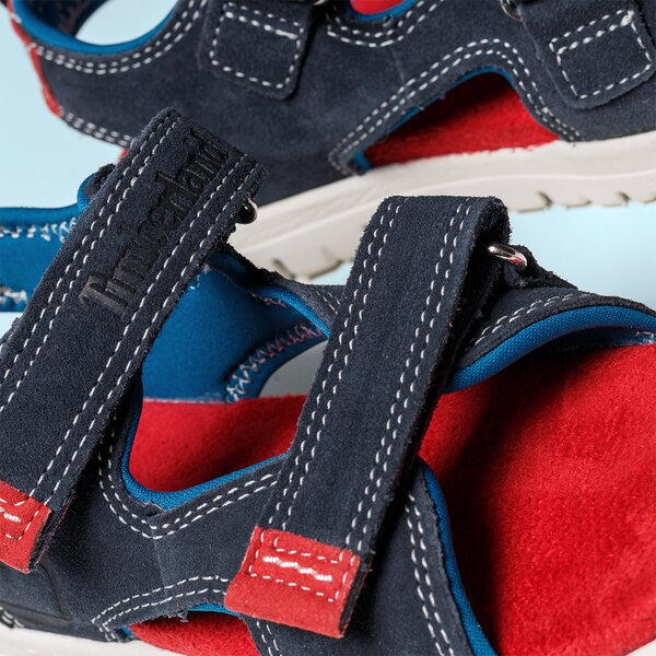 Dziecięce sandały / klapki TIMBERLAND PIERMONT H&L SANDAL a19we kolor granatowy