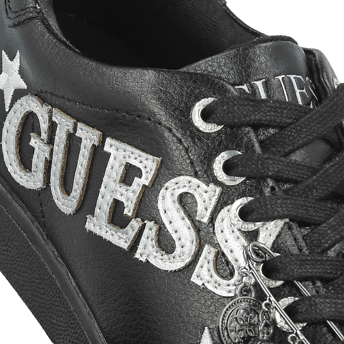 Damskie trampki GUESS SUPER flspr3lem12black kolor czarny