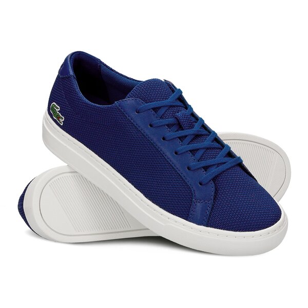 Dziecięce sneakersy (buty) LACOSTE L.12.12 217 1 733caj1014125 kolor niebieski