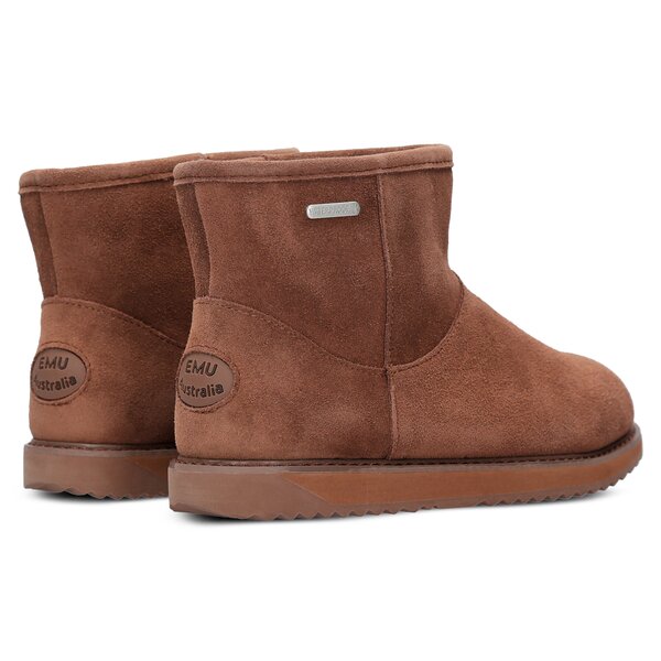 Damskie botki / sztyblety EMU PATERSON CLASSIC MINI OAK w11619oak kolor brązowy