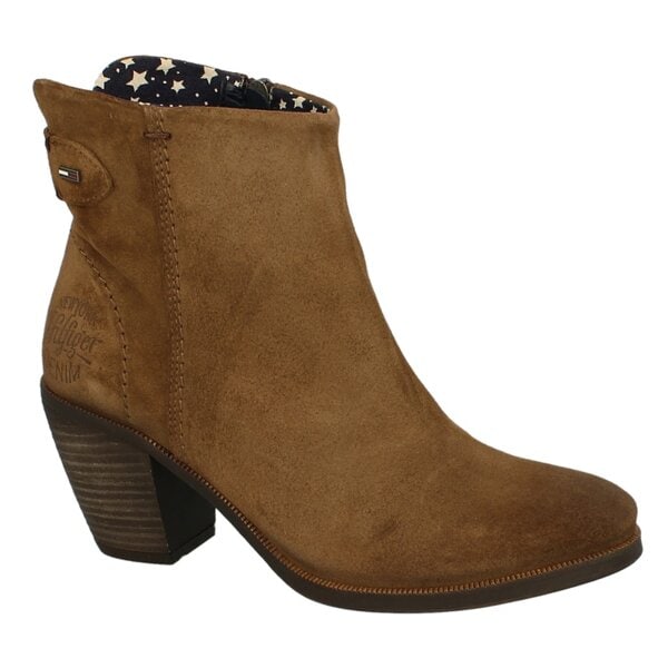 Damskie botki / sztyblety TOMMY HILFIGER IVY 2B  en56816154219 kolor brązowy