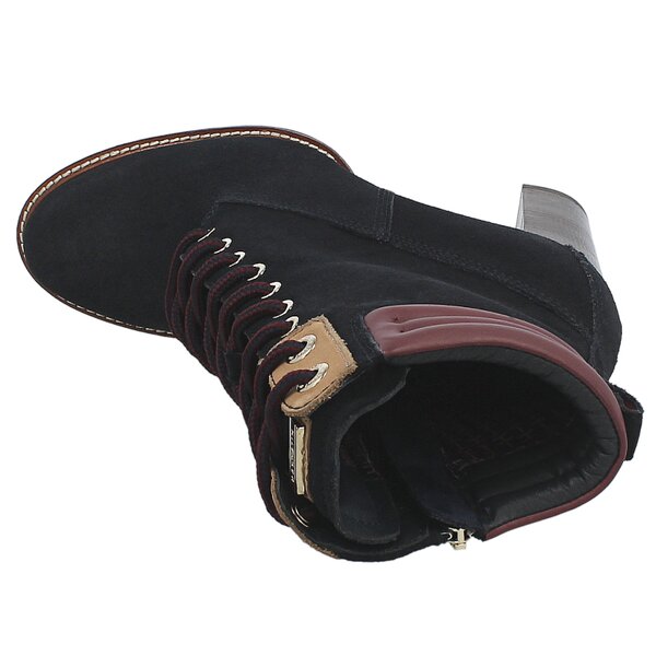 Damskie botki / sztyblety TOMMY HILFIGER ILEEN 11B fw56819531403 kolor granatowy