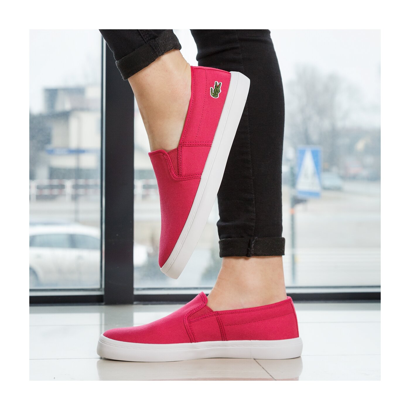 Damskie trampki LACOSTE GAZON 117 3 733caw1051124 kolor różowy