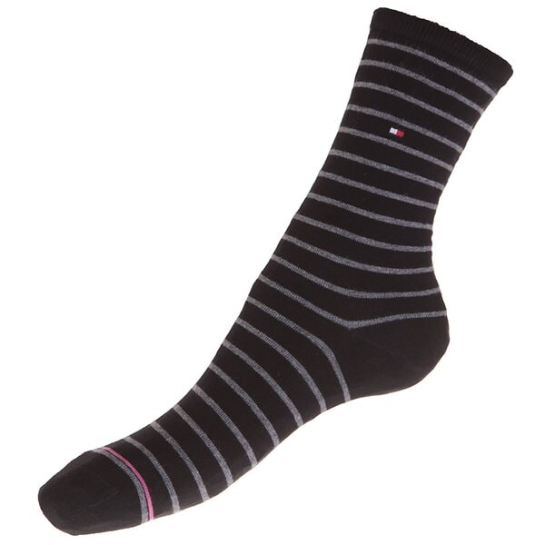 Damskie skarpetki TOMMY HILFIGER SKARPETY SMALL STRIPE 2P 443015001200 kolor czarny
