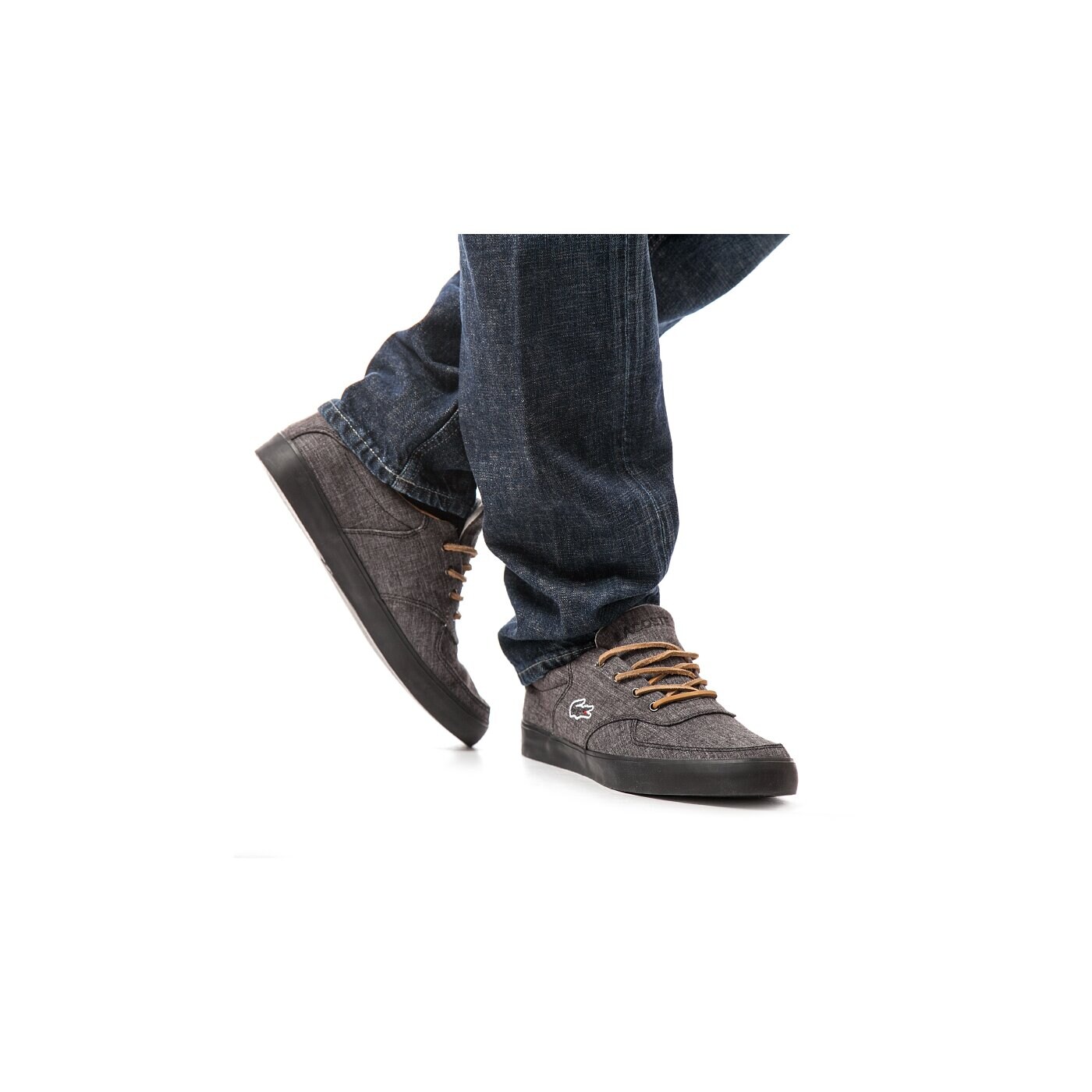 Męskie półbuty LACOSTE GLENDON 12  729srm2416024 kolor czarny