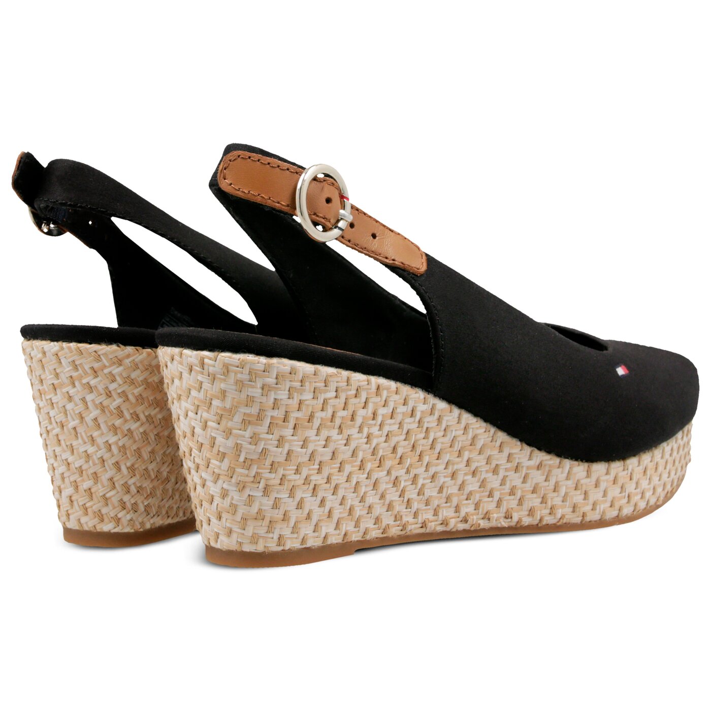 Damskie sandały TOMMY HILFIGER ELBA 39D2 ICONIC ELBA BASIC SLING BACK fw0fw04081990 kolor czarny