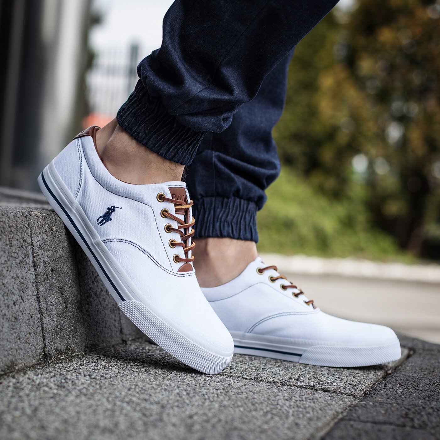 Męskie trampki POLO RL VAUGHN NE A85Y0222C1518A1000 816176940110 kolor biały