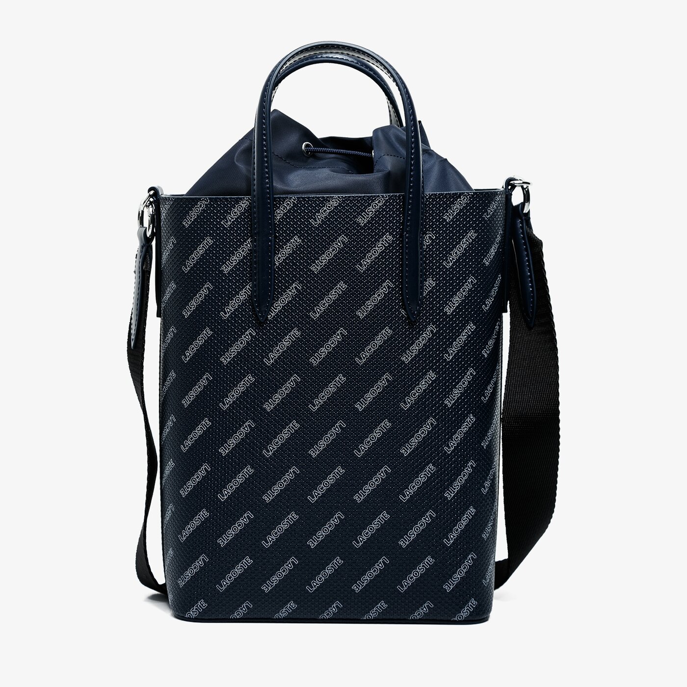 Damska torebka LACOSTE TOREBKA TOP HANDLE BAG nf3224apf91 kolor granatowy