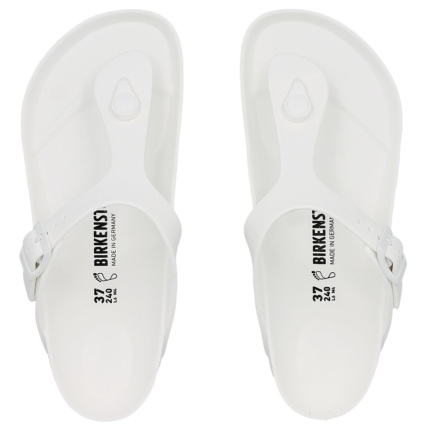 Damskie klapki BIRKENSTOCK GIZEH EVA 128221 kolor biały