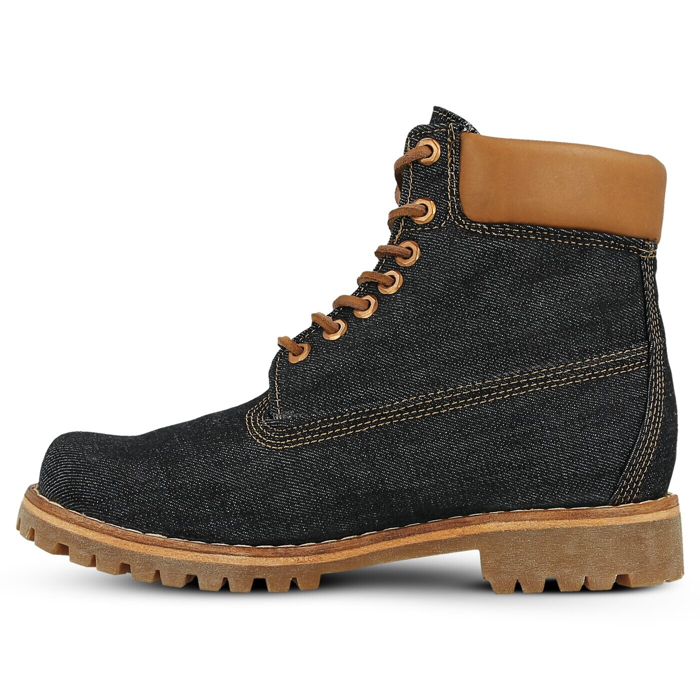 Męskie buty za kostkę TIMBERLAND HERITAGE 6 IN FABRIC C a1b3r kolor granatowy