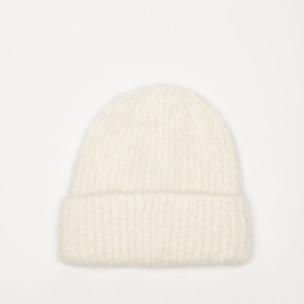 Damska czapka zimowa LEVI'S CZAPKA WOMEN'S FUZZY BEANIE d7829-0003 kolor biały