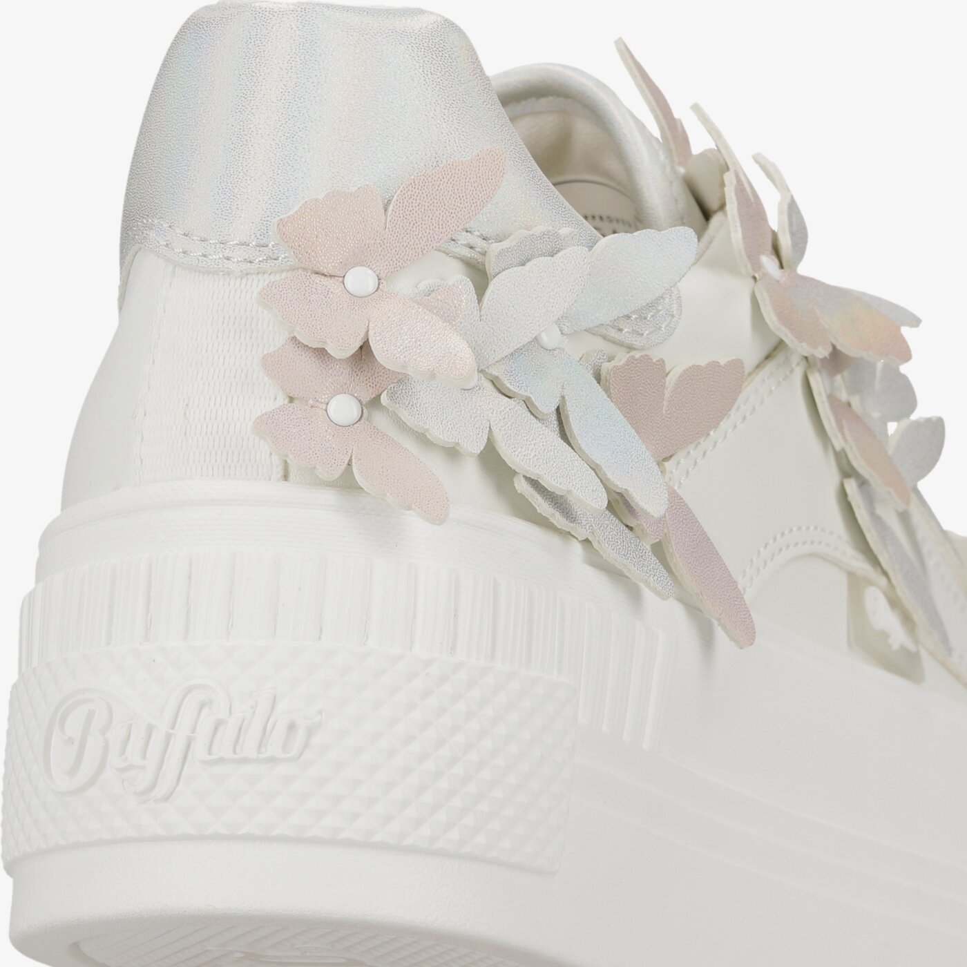 Damskie trampki BUFFALO PAIRED BUTTERFLIES 1630662 kolor biały