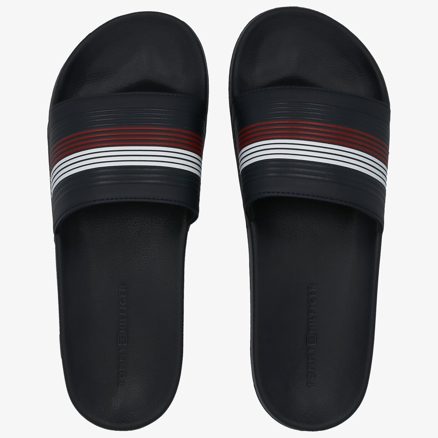 Męskie klapki TOMMY HILFIGER SEASONAL TH POOLSLIDE fm0fm02873dw5 kolor granatowy