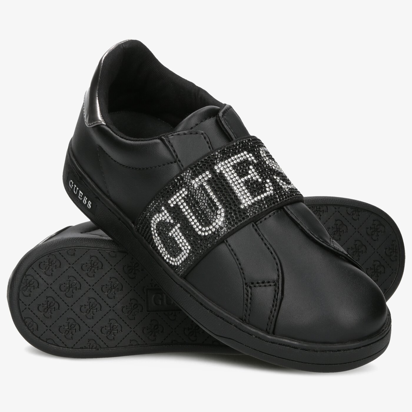 Damskie sneakersy (buty) GUESS CONNUR fl8corlea12black kolor czarny