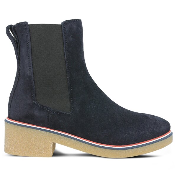 Damskie botki / sztyblety TOMMY HILFIGER MIA 3B fw0fw01830403 kolor granatowy