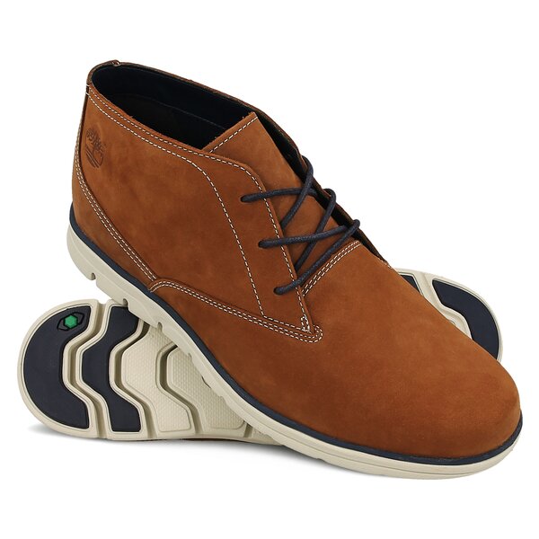Męskie buty za kostkę TIMBERLAND BRADSTREET PT CHUKKA a1kiw kolor brązowy